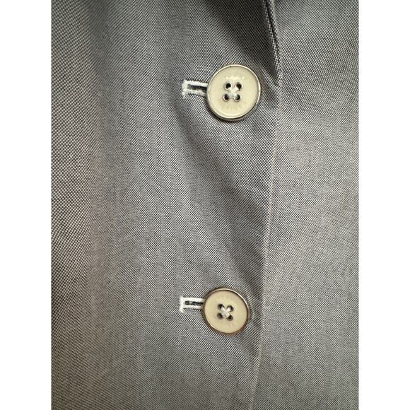 Tommy Hilfiger Two-Button Oxford Chambray Blazer blue preppy chic size 6 - Picture 13 of 16